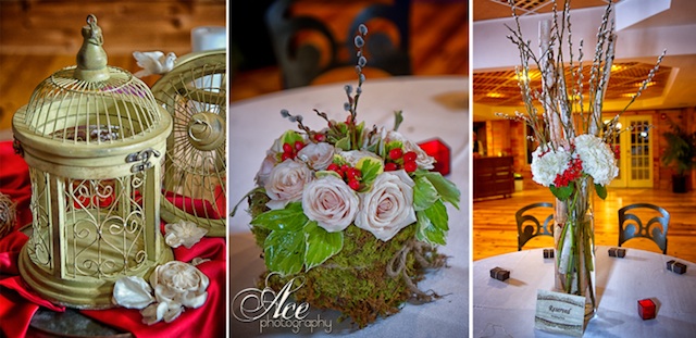 red fall wedding nashville