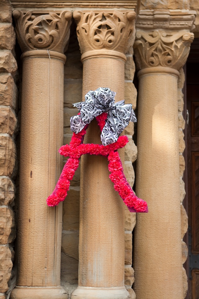 pink black damask patron wedding nashville