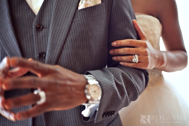 after wedding photos, getting married in nashville, african american bride, b hughes bridal, reem acra