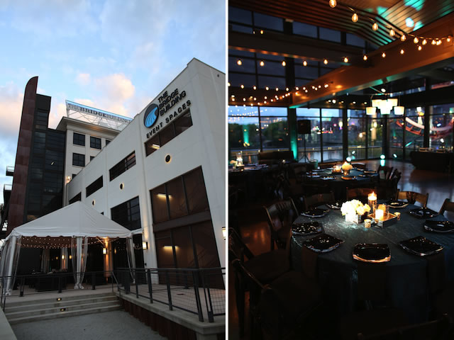 sleek, rooftop downtown wedding nashville