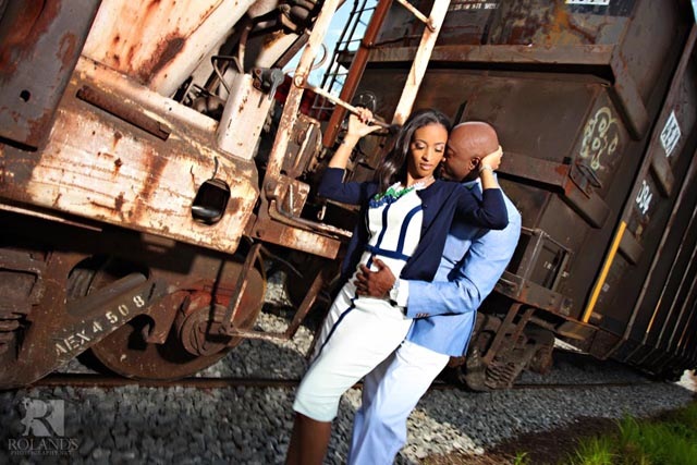 downtown nashville engagement photos, shelby bridge, cumberland park, african american wedding