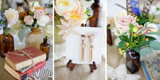 cedarwood, wedding, nashville, vendors, outdoor, rustic, vases, books