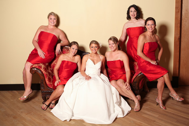 custom bridesmaid dresses red