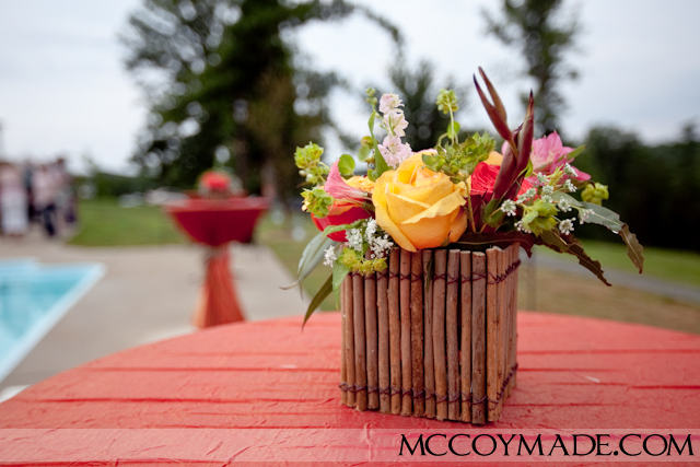 rustic country wedding flowers