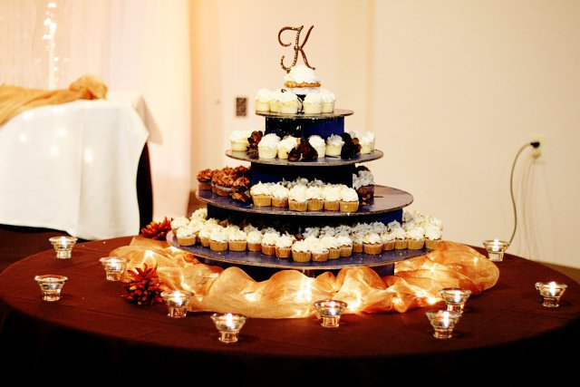african american, bride, groom, nashville wedding, cupcakes, reception