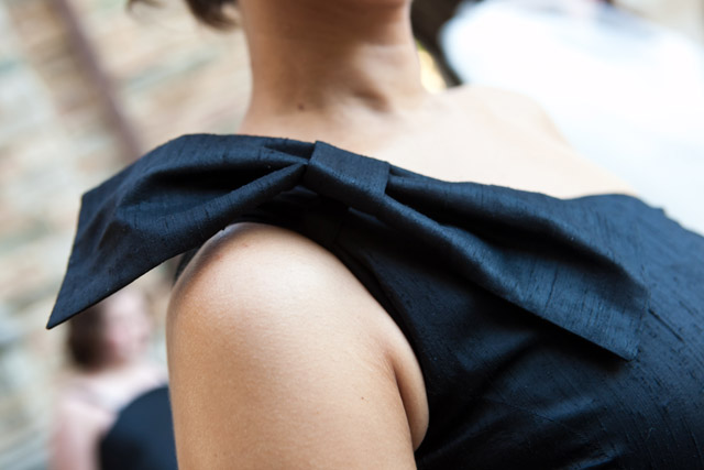 kerried away couture, bridesmaids dresses, custom design, bow detail