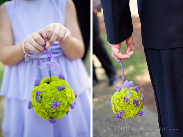 enchanted florist pompander purple flowers wedding
