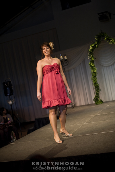 babydoll red bridesmaid dress strapless Bella Bridesmaid