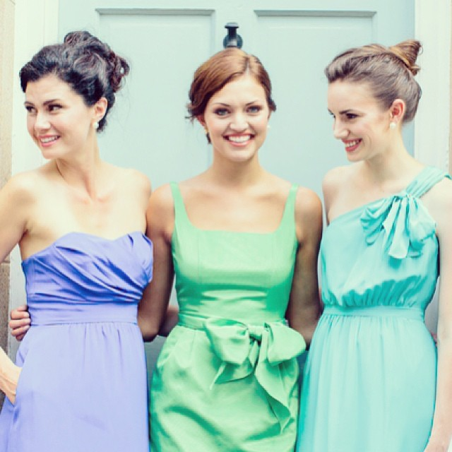 bridesmaid dresses nashville, straps, v neck, low cut back