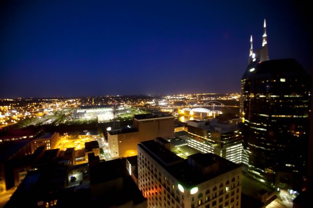 nashville city club, downtown nashville, wedding venue, great view, nightsky