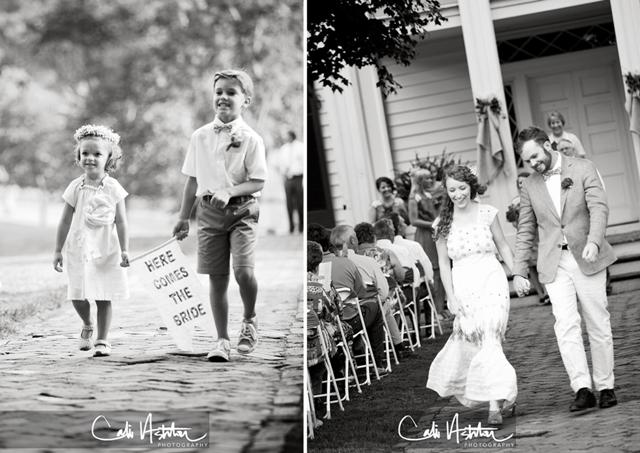 Nashville wedding, sam davis home, flower girl, ring bearer, groom, bride