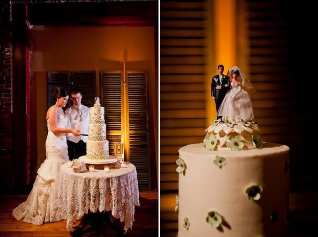 Nashville Event Space, downtown weddding, avenue, rustic romantic, cake
