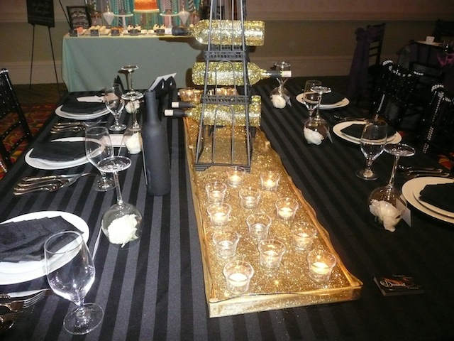 black gold glitter wedding nashville decadent