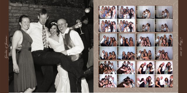 bride, groom, friends, photo booth guest book, picture this nashville