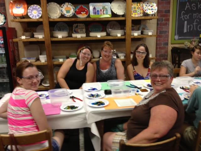 bridal shower ideas locations nashville pottery paint party