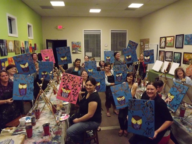 bridal shower ideas locations nashville painting party