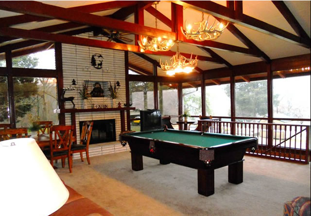 pool room for bridal party fun