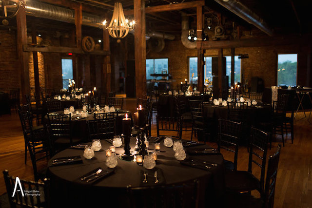 dark romantic sultry candlelit wedding nashville cannery abigail bobo music city events