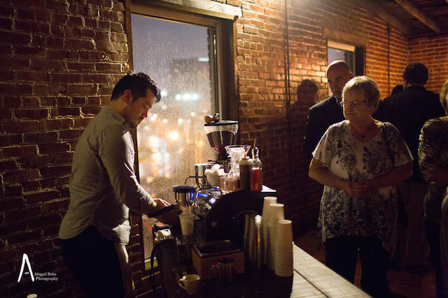 dark romantic sultry candlelit wedding nashville cannery abigail bobo music city events