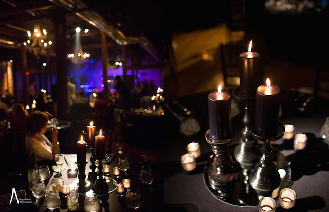 dark romantic sultry candlelit wedding nashville cannery abigail bobo music city events