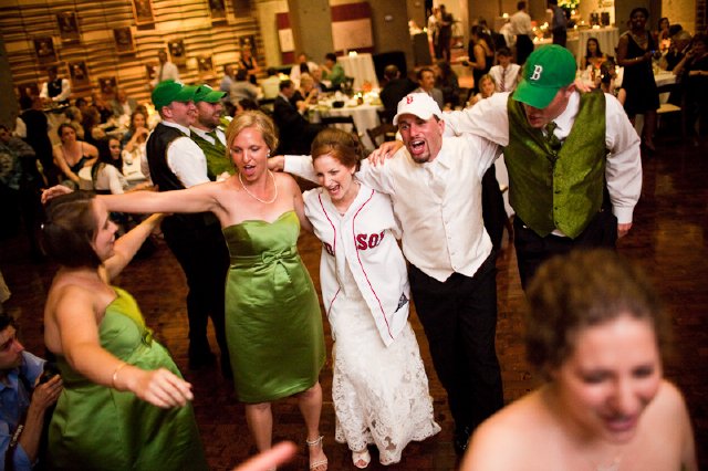 cosmo creations, fenway theme, green, dancing, reception, nashville