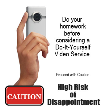 before you choose a diy wedding video