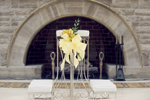 altar, union station, nashville wedding, enchanted florist, downtown