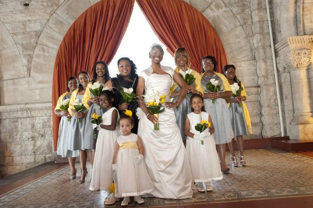 enchanted florsit, union station, nashville wedding, bride, bridesmaids