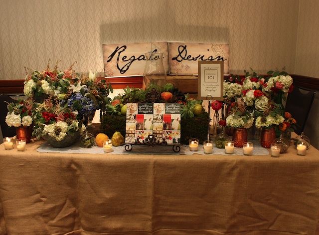 regalo design floral weddings table design