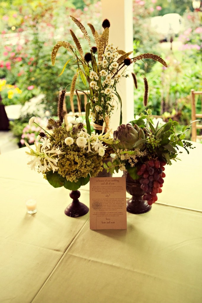 Floral Design for Organic Nashville Wedding Cedarwood Reception