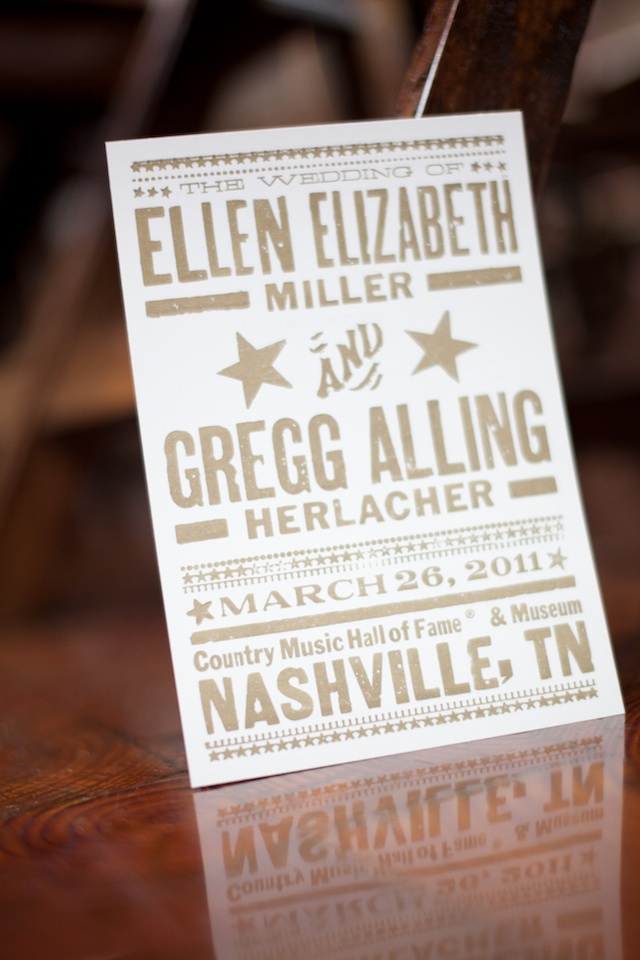 hatch show print nashville wedding