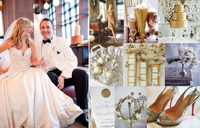 new years eve, nashville wedding, DIY bride, projects, gold, black