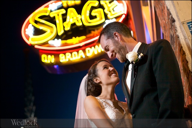 wedlock images, midnight wedding, nashville, downtown, ryman, bridge
