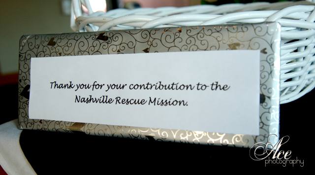 Nashville Rescue Mission, charitable wedding, nashville, donations