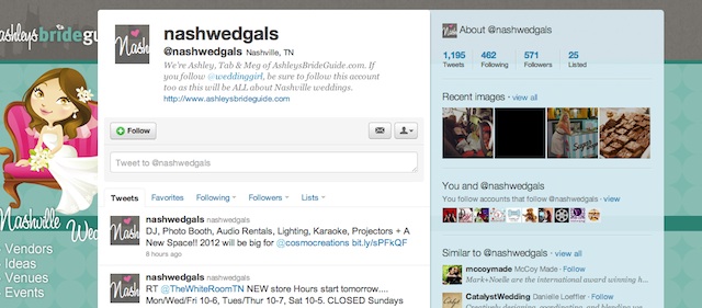 nashville weddings twitter