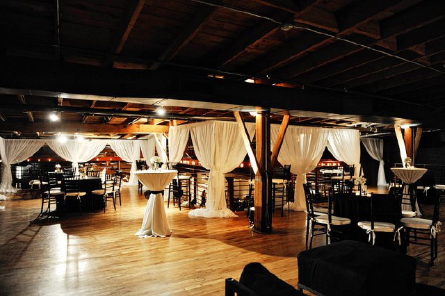 avenue, draping, nashville wedding, black, white, randi events