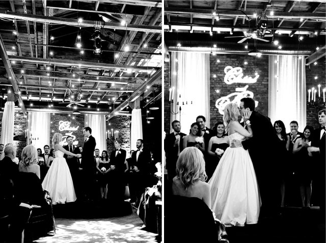 round stage wedding, nashville, avenue, NES, randi events, black, white