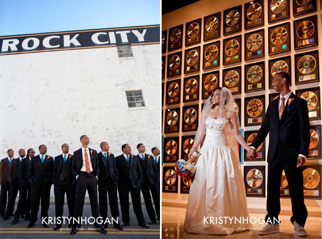 rhonda patton weddings, bridal party, rock city, nashville wedding