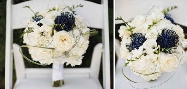 bride bouquet, rhonda patton weddings and events, florist, blue