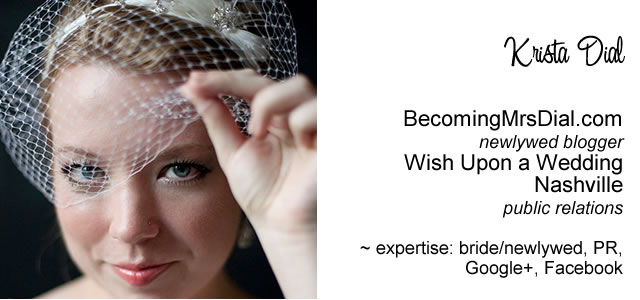 newlywed bride wedding pr