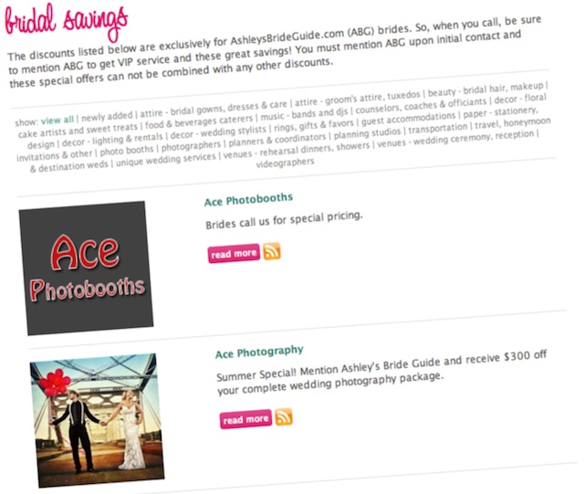 wedding deals promos nashville