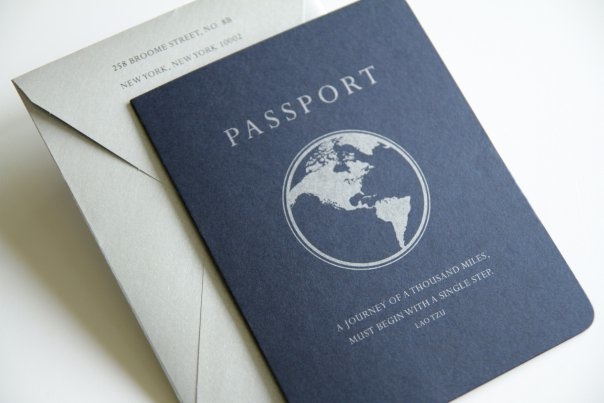 passport style wedding invitation nashville